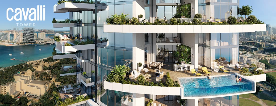 Cavalli Tower: Cavalli Tower’ın Dubai kıyısındaki temsilî dış görünüşü