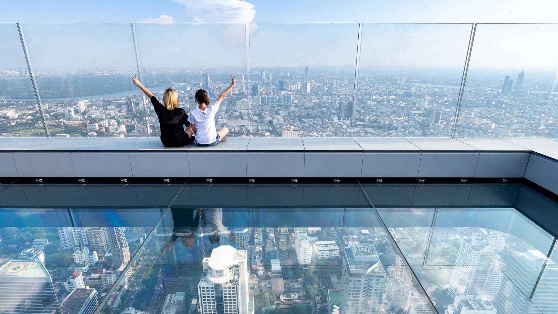 MahaNakhon’un üst katlarındaki seyir terası