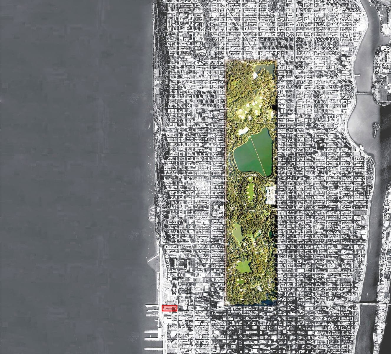VIA 57 West: iç avlu ve basamaklanan konut cepheleri